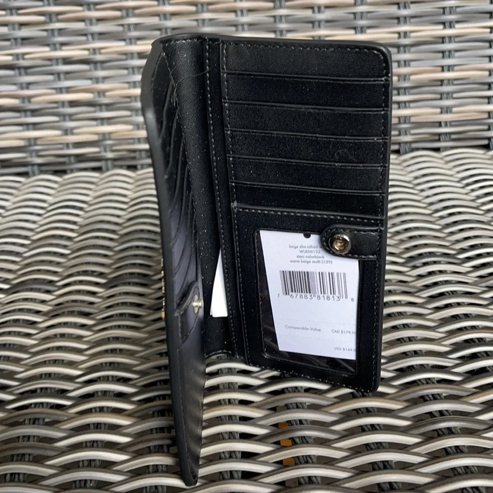 Kate Spade Staci Colorblock Large Slim Bifold Wallet - Picture 16 of 16